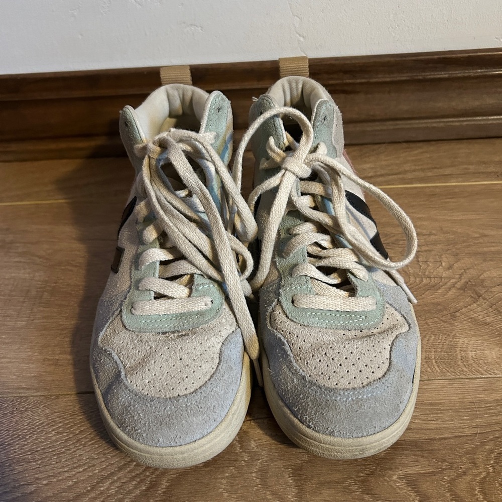 Veja Women's V-15 Suede High Top Sneakers - Picture 3 of 8